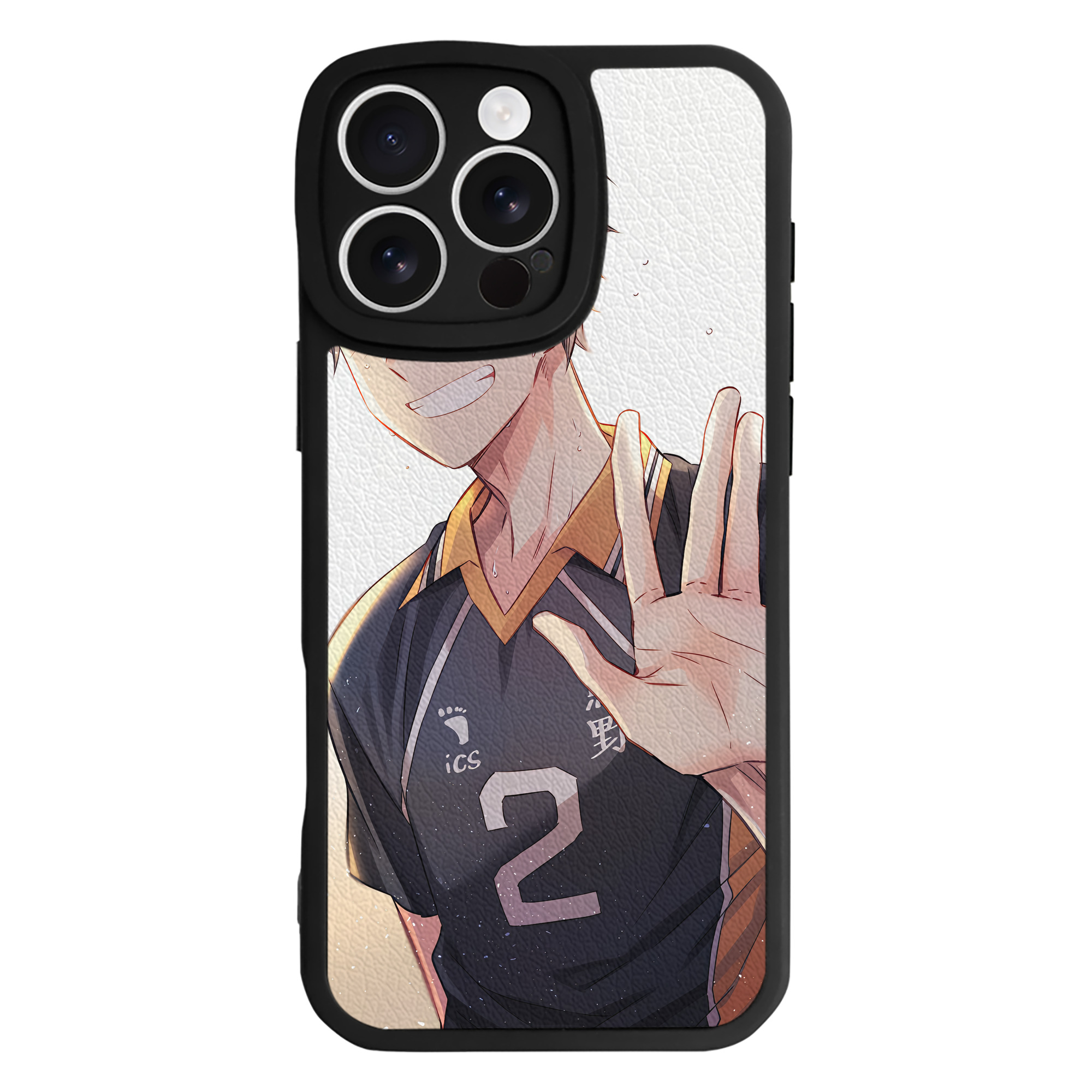 （画像用） ハイキュー!! Haikyu!! 【iPhone 16シリーズ対応】シリコンスマホケース（レザー調） 材質：シリコン
